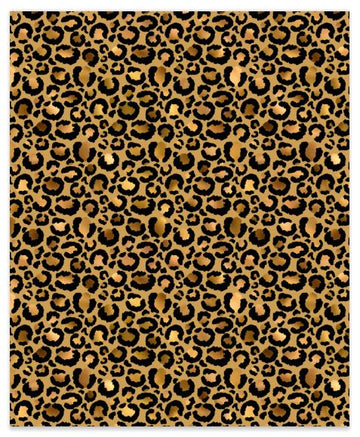 Leopard Skin Gold Small Spots 3 Faux Leather