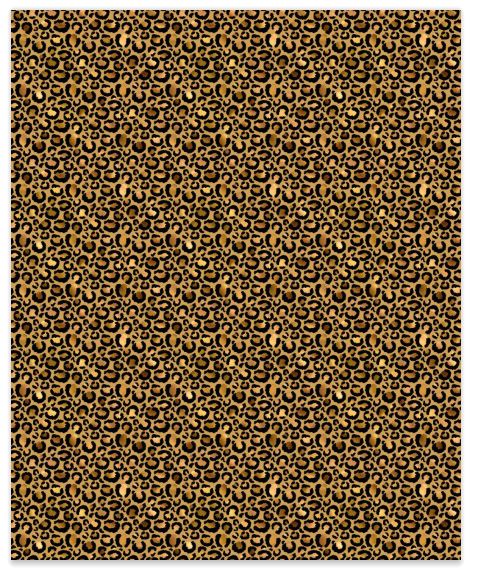 Leopard Skin Gold Small Spots 3 Faux Leather