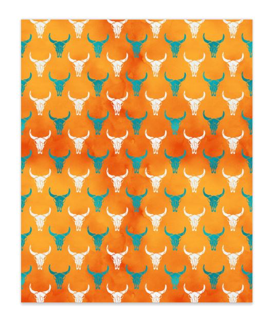 Western Cowboys Faux Leather Prints
