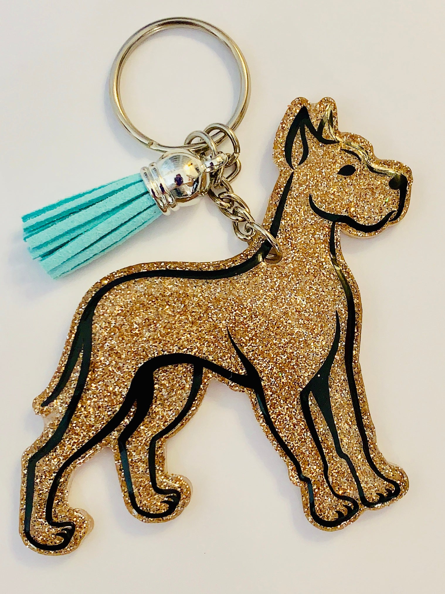 Great Dane Key Chain