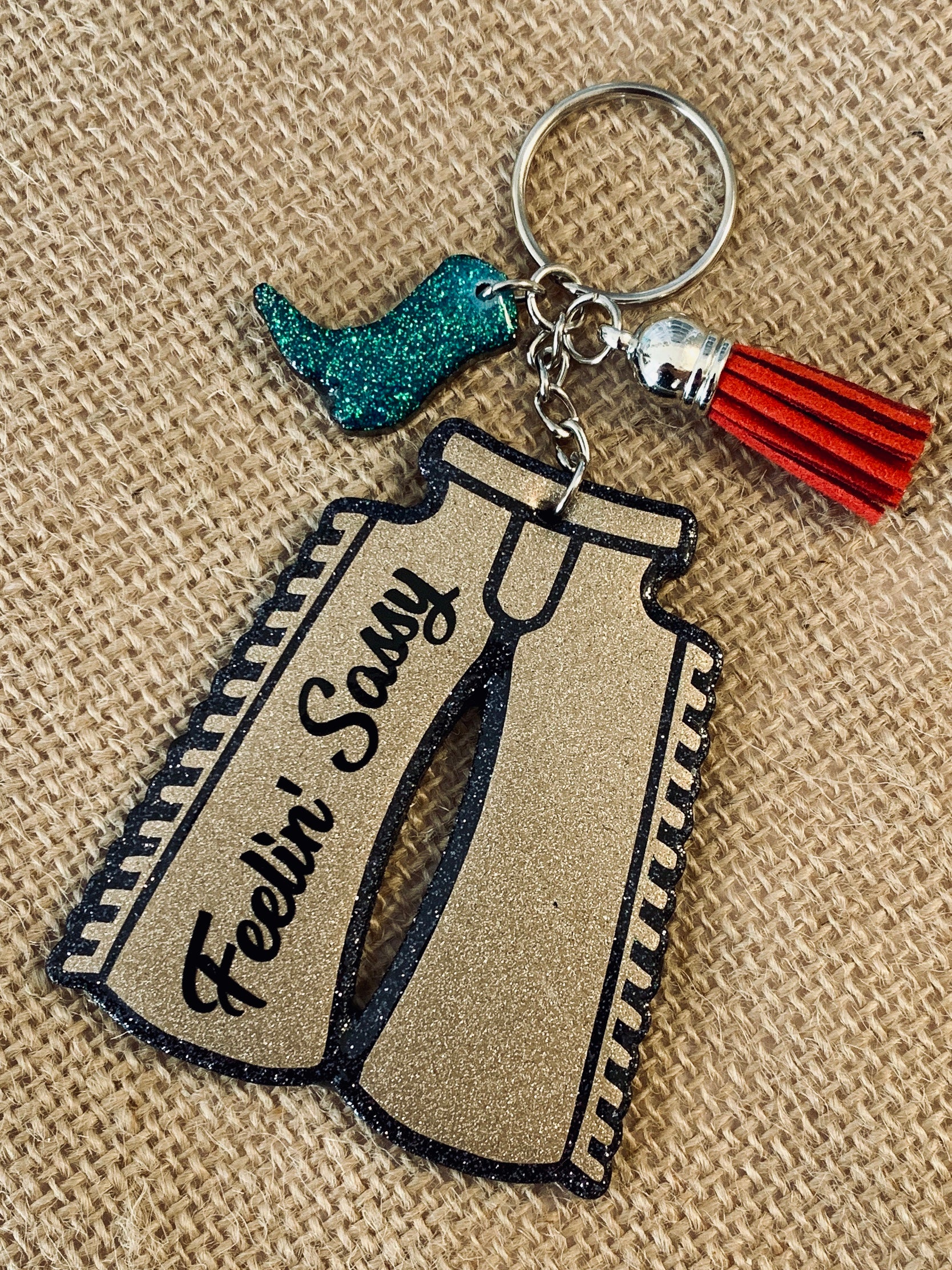 Cowboy Chaps Key Chain