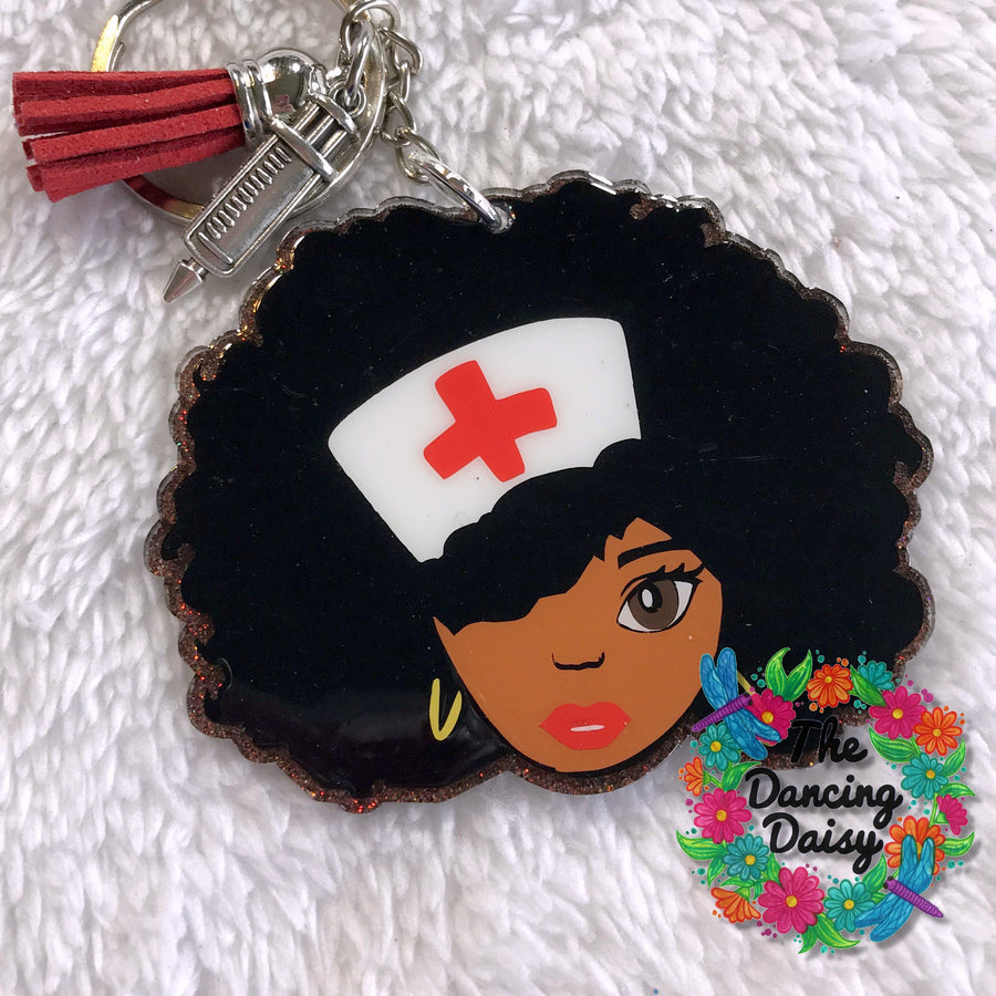 Nice Nurse on Vacation Acrylic Blanks for Badge Reel Crafting