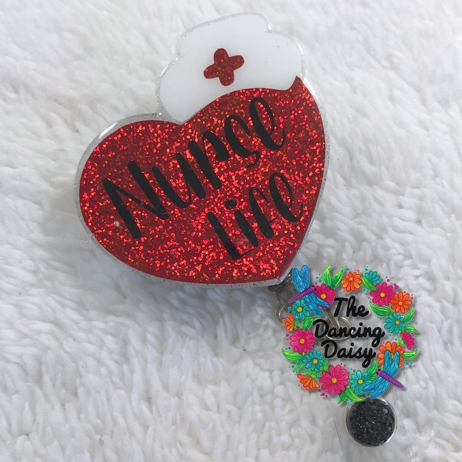 Heart Badge Reel Acrylic Blank – Midlands Vinyl