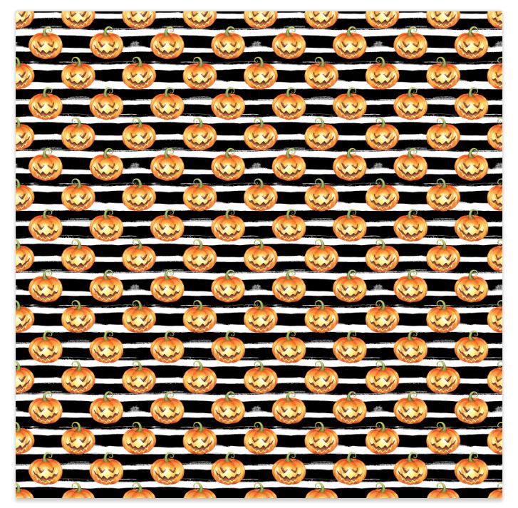 Striped Jack-O&#39;-Lantern Vinyl